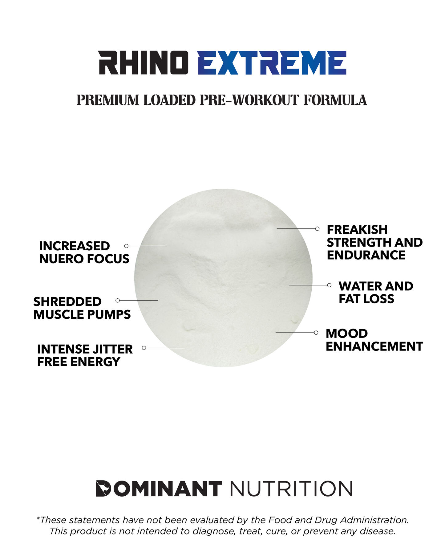 Rhino Extreme Pre-Workout Strawberry Flavor