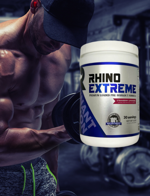 Rhino Extreme Pre-Workout Strawberry Flavor